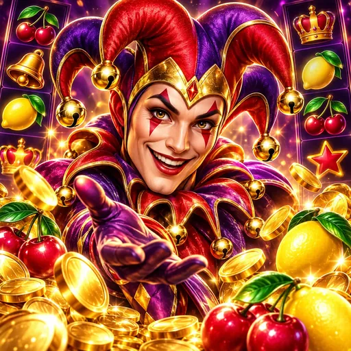 100 Joker Staxx joker and fruit symbol reel set