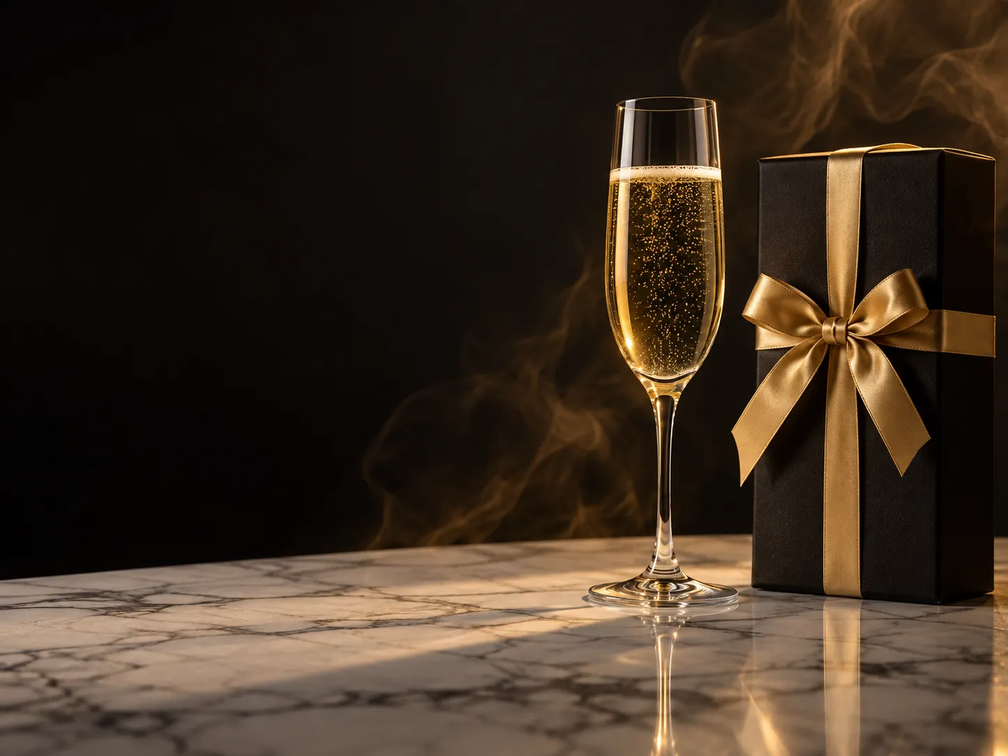 Champagne pour marking a bonus step unlocking