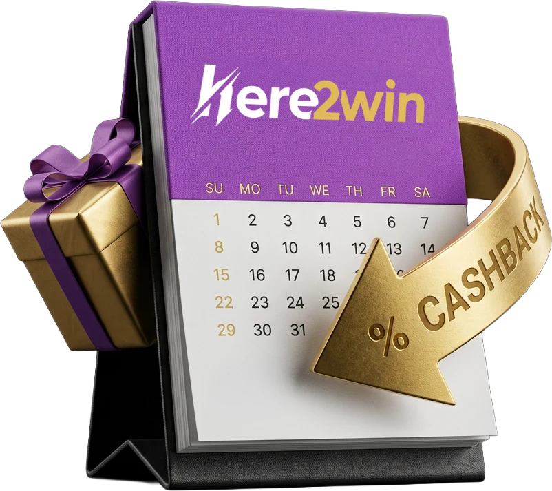 Purple-covered desk calendar marking a weekly reload schedule